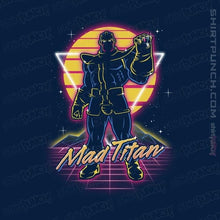 Load image into Gallery viewer, Shirts Magnets / 3&quot;x3&quot; / Navy Retro Mad Titan
