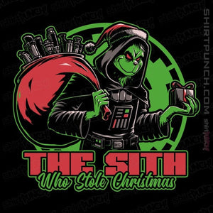 Daily_Deal_Shirts Magnets / 3"x3" / Black The Sith Who Stole Christmas