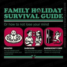 Load image into Gallery viewer, Daily_Deal_Shirts Magnets / 3&quot;x3&quot; / Black Family Holiday Survival Guide
