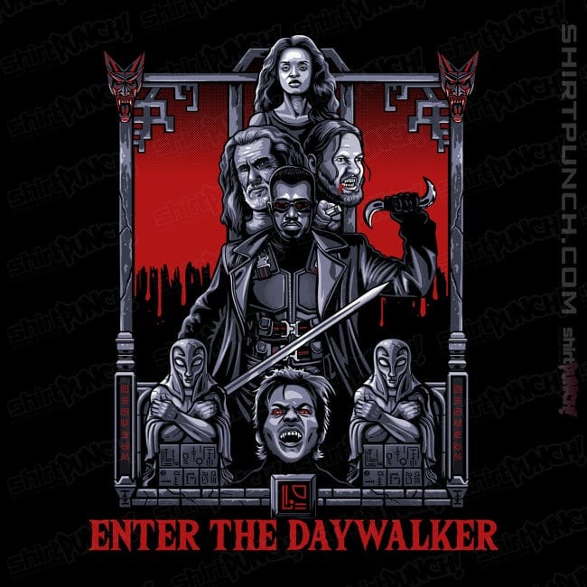 Secret_Shirts Magnets / 3"x3" / Black Day Walker