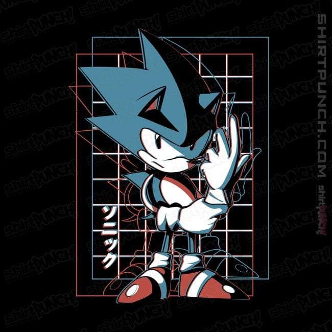 Shirts Magnets / 3"x3" / Black 3D Hedgehog