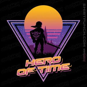 Daily_Deal_Shirts Magnets / 3"x3" / Black Neon Hero Of Time