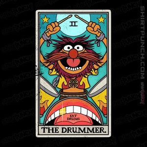 Daily_Deal_Shirts Magnets / 3"x3" / Black The Drummer