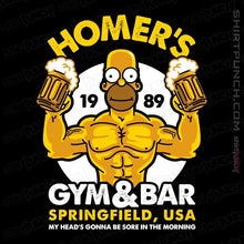 Load image into Gallery viewer, Shirts Magnets / 3&quot;x3&quot; / Black Homer&#39;s Gym
