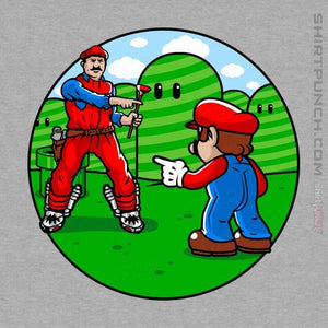Secret_Shirts Magnets / 3"x3" / Sports Grey Two Marios