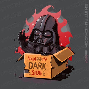 Daily_Deal_Shirts Magnets / 3"x3" / Charcoal Adopt The Dark Side