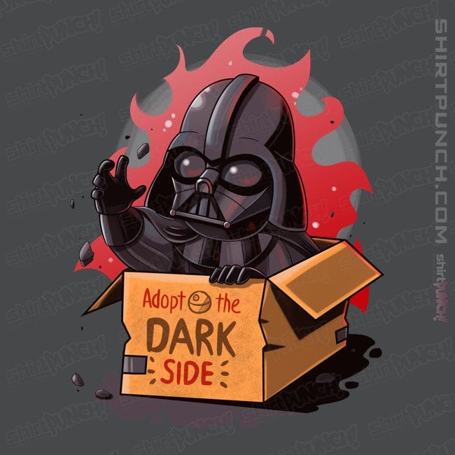 Daily_Deal_Shirts Magnets / 3"x3" / Charcoal Adopt The Dark Side