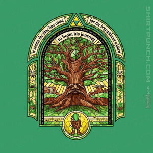 Shirts Magnets / 3"x3" / Irish Green Deku Tree