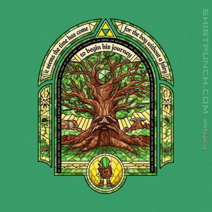 Shirts Magnets / 3"x3" / Irish Green Deku Tree
