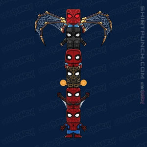Daily_Deal_Shirts Magnets / 3"x3" / Navy Totem Of Spiders