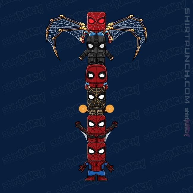 Daily_Deal_Shirts Magnets / 3"x3" / Navy Totem Of Spiders