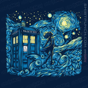 Daily_Deal_Shirts Magnets / 3"x3" / Navy Dreams Of Time And Space