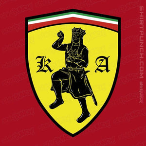 Daily_Deal_Shirts Magnets / 3"x3" / Red Scuderia Britanni