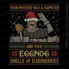 Load image into Gallery viewer, Daily_Deal_Shirts Magnets / 3&quot;x3&quot; / Black Your Eggnot Smells Of Elderberries
