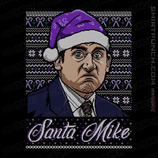 Shirts Magnets / 3"x3" / Black Santa Mike