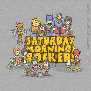 Daily_Deal_Shirts Magnets / 3"x3" / Sports Grey Saturday Mornings Rocked!