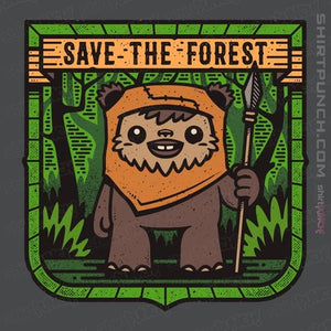 Shirts Magnets / 3"x3" / Charcoal Save The Forest
