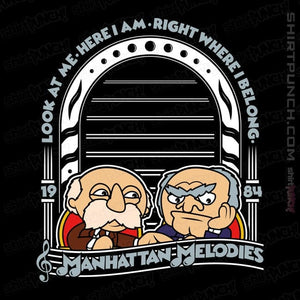 Shirts Magnets / 3"x3" / Black Statler and Waldorf Melodies