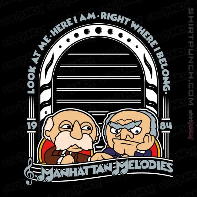 Shirts Magnets / 3"x3" / Black Statler and Waldorf Melodies