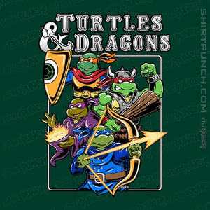 Daily_Deal_Shirts Magnets / 3"x3" / Forest Turtles & Dragons