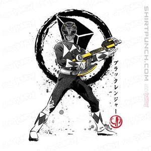 Shirts Magnets / 3"x3" / White Black Ranger Sumi-e