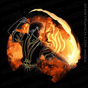 Daily_Deal_Shirts Magnets / 3"x3" / Black Fire Bender Orb