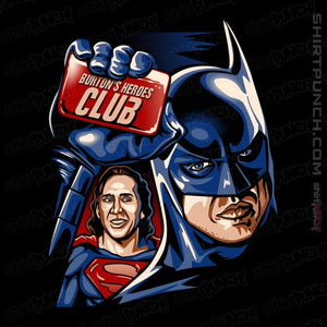 Daily_Deal_Shirts Magnets / 3"x3" / Black Burton's Heroes Club