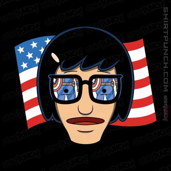 Shirts Magnets / 3"x3" / Black Star Spangled Butt