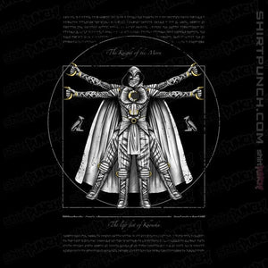 Daily_Deal_Shirts Magnets / 3"x3" / Black Vitruvian Moon Knight