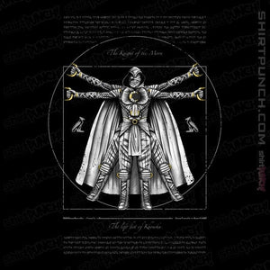 Daily_Deal_Shirts Magnets / 3"x3" / Black Vitruvian Moon Knight