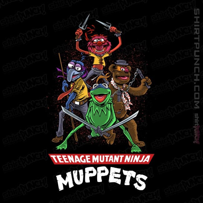 Secret_Shirts Magnets / 3"x3" / Black Teenage Mutant Ninja Muppets
