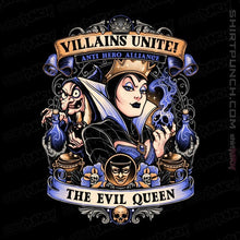 Load image into Gallery viewer, Daily_Deal_Shirts Magnets / 3&quot;x3&quot; / Black Villains Unite Evil Queen
