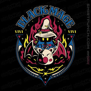 Daily_Deal_Shirts Magnets / 3"x3" / Black Black Mage Kupo