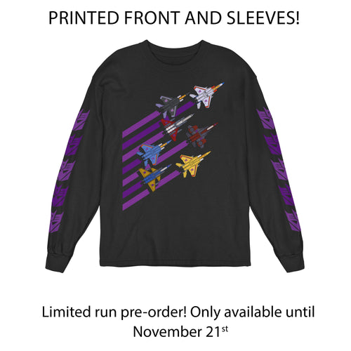 Daily_Deal_Shirts Long Sleeve Shirts, Unisex / Small / Black Seeker Streaks Long Sleeve