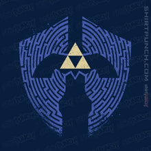 Load image into Gallery viewer, Shirts Magnets / 3&quot;x3&quot; / Navy Triforce Labyrinth
