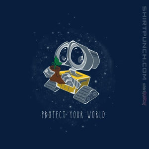 Shirts Magnets / 3"x3" / Navy Protect Your World