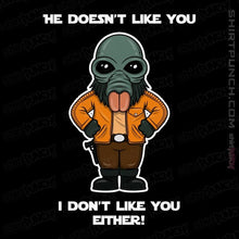 Load image into Gallery viewer, Daily_Deal_Shirts Magnets / 3&quot;x3&quot; / Black He Doesn&#39;t Like You
