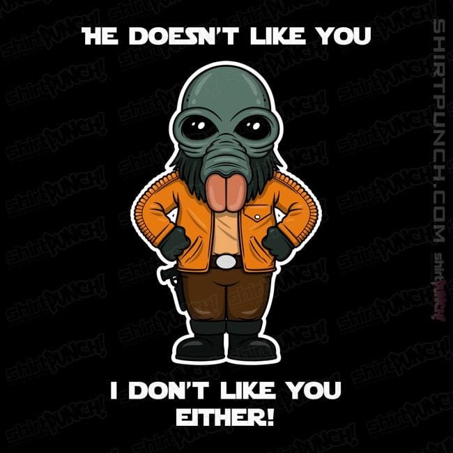 Daily_Deal_Shirts Magnets / 3"x3" / Black He Doesn't Like You