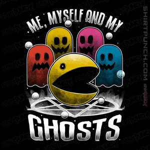 Daily_Deal_Shirts Magnets / 3"x3" / Black Me Myself And My Ghosts