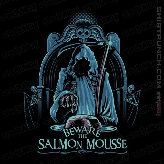 Daily_Deal_Shirts Magnets / 3"x3" / Black Salmon Mousse