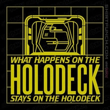 Load image into Gallery viewer, Secret_Shirts Magnets / 3&quot;x3&quot; / Black What Happens On The Holodeck
