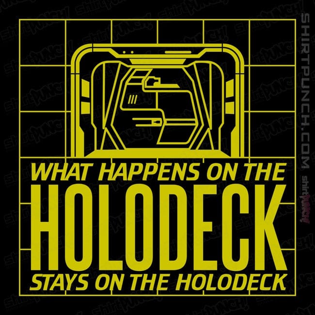 Secret_Shirts Magnets / 3"x3" / Black What Happens On The Holodeck