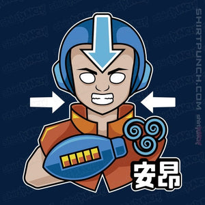 Shirts Magnets / 3"x3" / Navy Aang Man