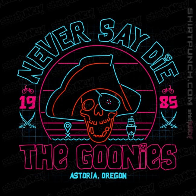 Daily_Deal_Shirts Magnets / 3"x3" / Black Astoria Goonies