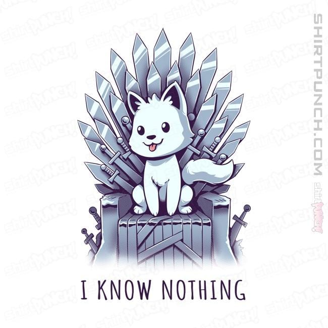 Shirts Magnets / 3"x3" / White I Know Nothing