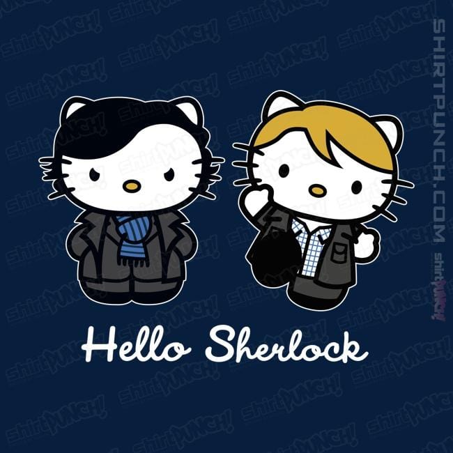 Shirts Magnets / 3"x3" / Navy Hello Sherlock