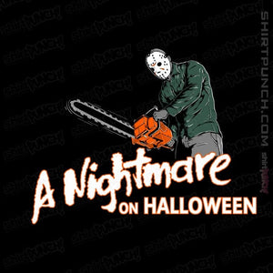 Daily_Deal_Shirts Magnets / 3"x3" / Black A Nightmare On Halloween