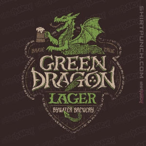 Shirts Magnets / 3"x3" / Dark Chocolate Green Dragon Lager