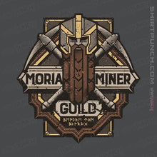 Load image into Gallery viewer, Shirts Magnets / 3&quot;x3&quot; / Sports Grey Moria Miner Guild

