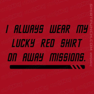 Daily_Deal_Shirts Magnets / 3"x3" / Red Lucky Red Shirt